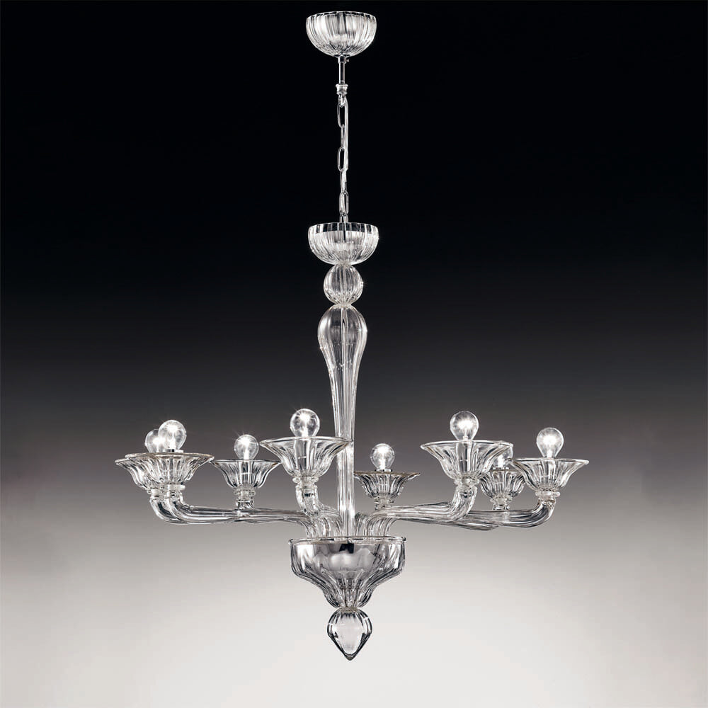 Ca' d'Oro 8 lights chandelier- Murano Glass Lighting