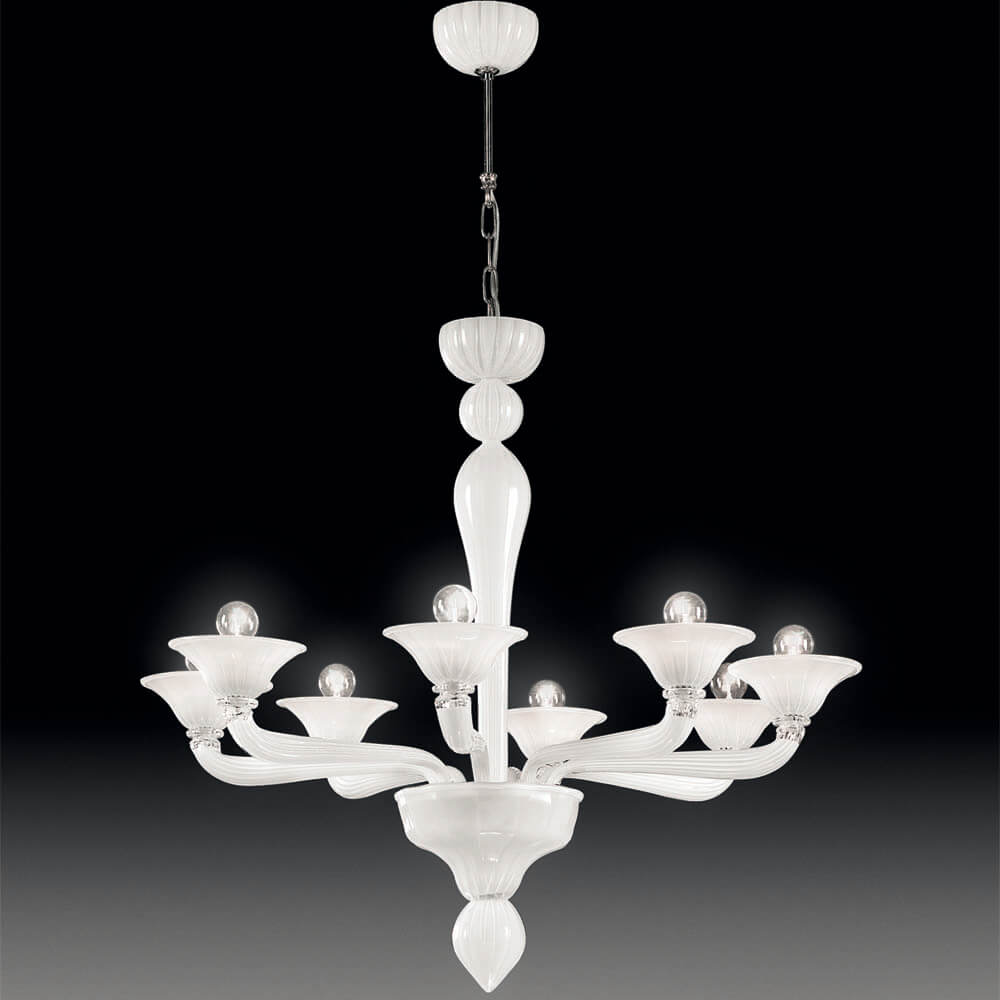 Ca' d'Oro 6 lights chandelier- Murano Glass Lighting