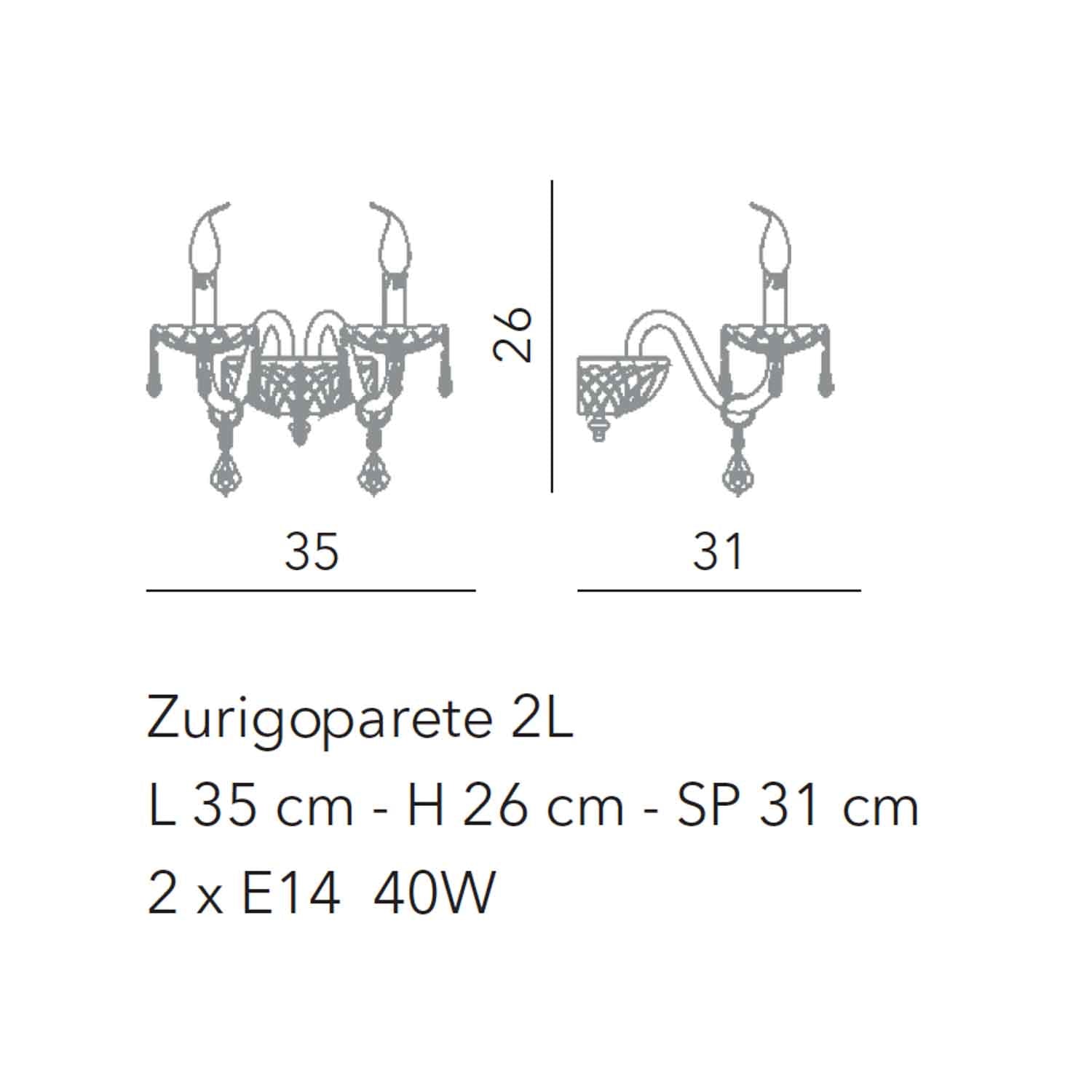 Wall Lamp - Valencia 2 or 3 lights