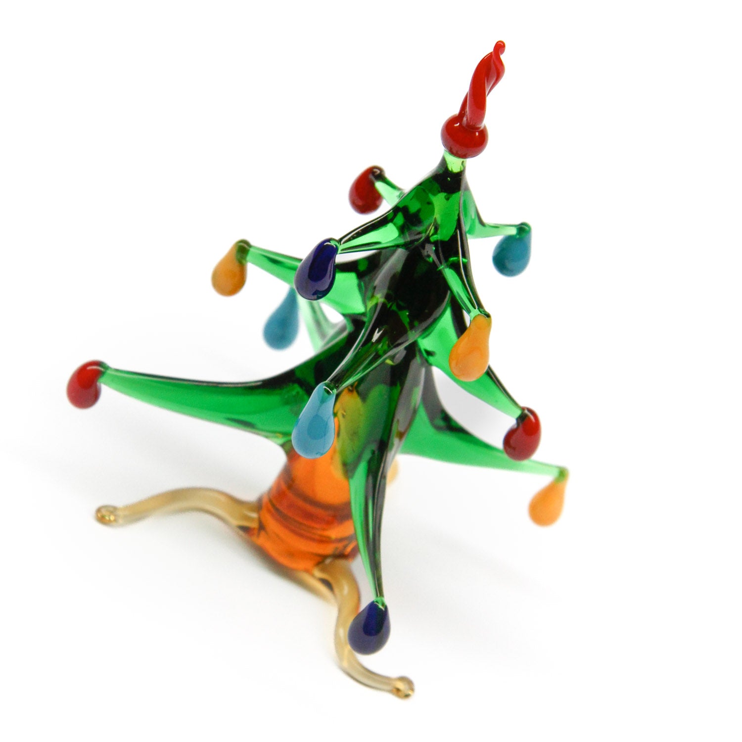 murano glass christmas tree albero di natale venice hand made in italy lampwork