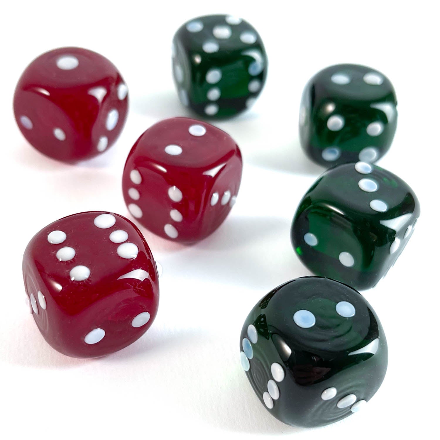 Montecarlo Glass Dice - Set of 5