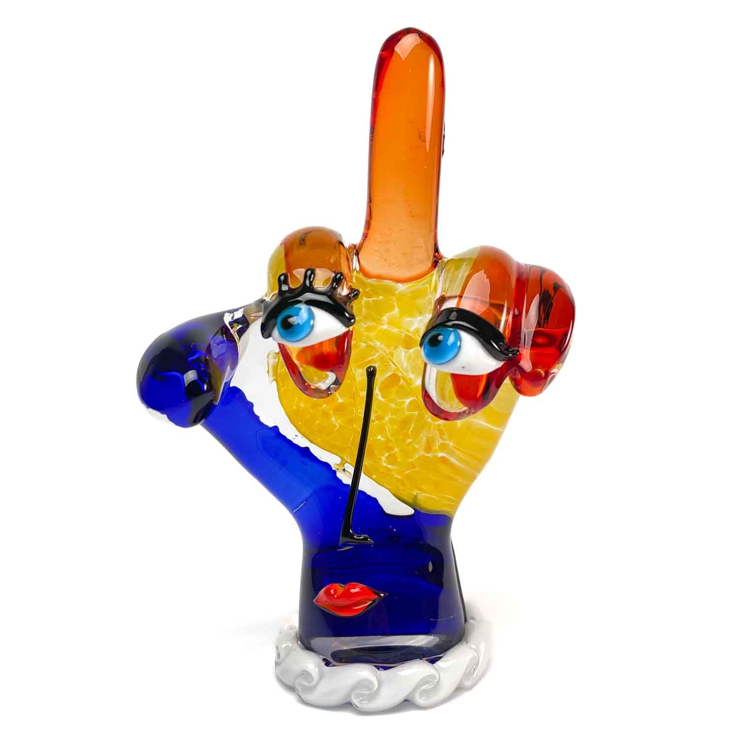 Middle Finger Hand  - Emoji Glass