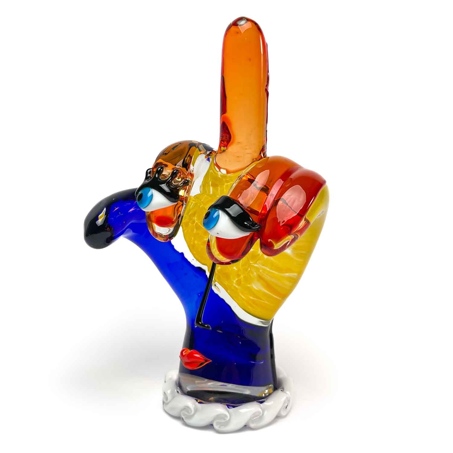 Middle Finger Hand  - Emoji Glass