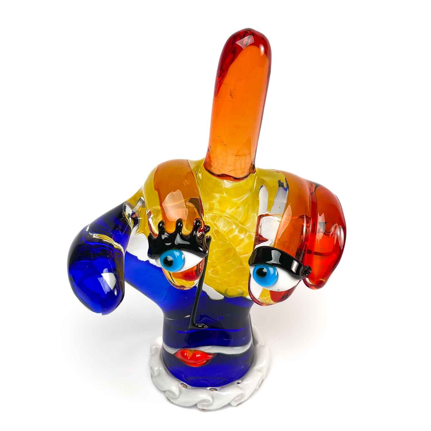 Middle Finger Hand  - Emoji Glass