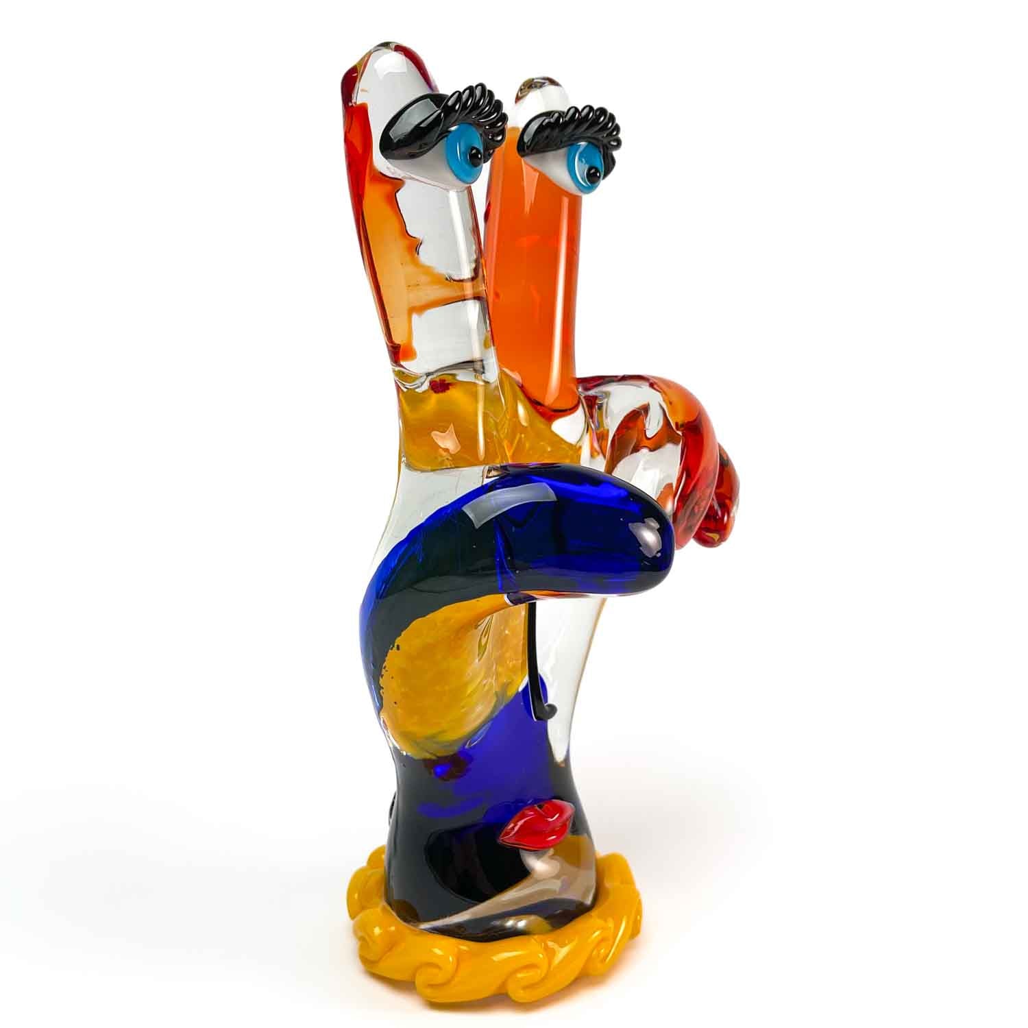 Emoticon - Peace and Love - Murano Glass