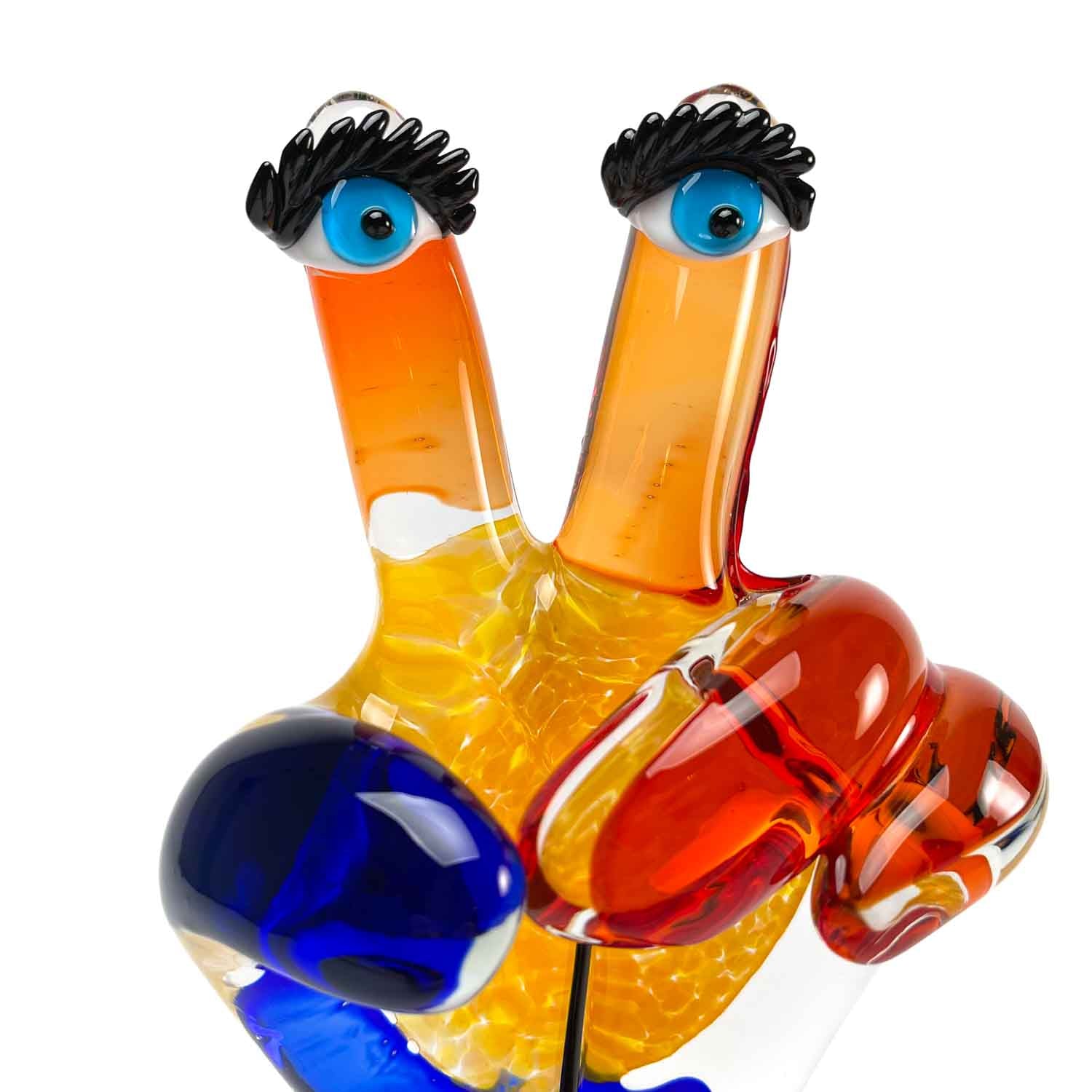 Emoticon - Peace and Love - Murano Glass