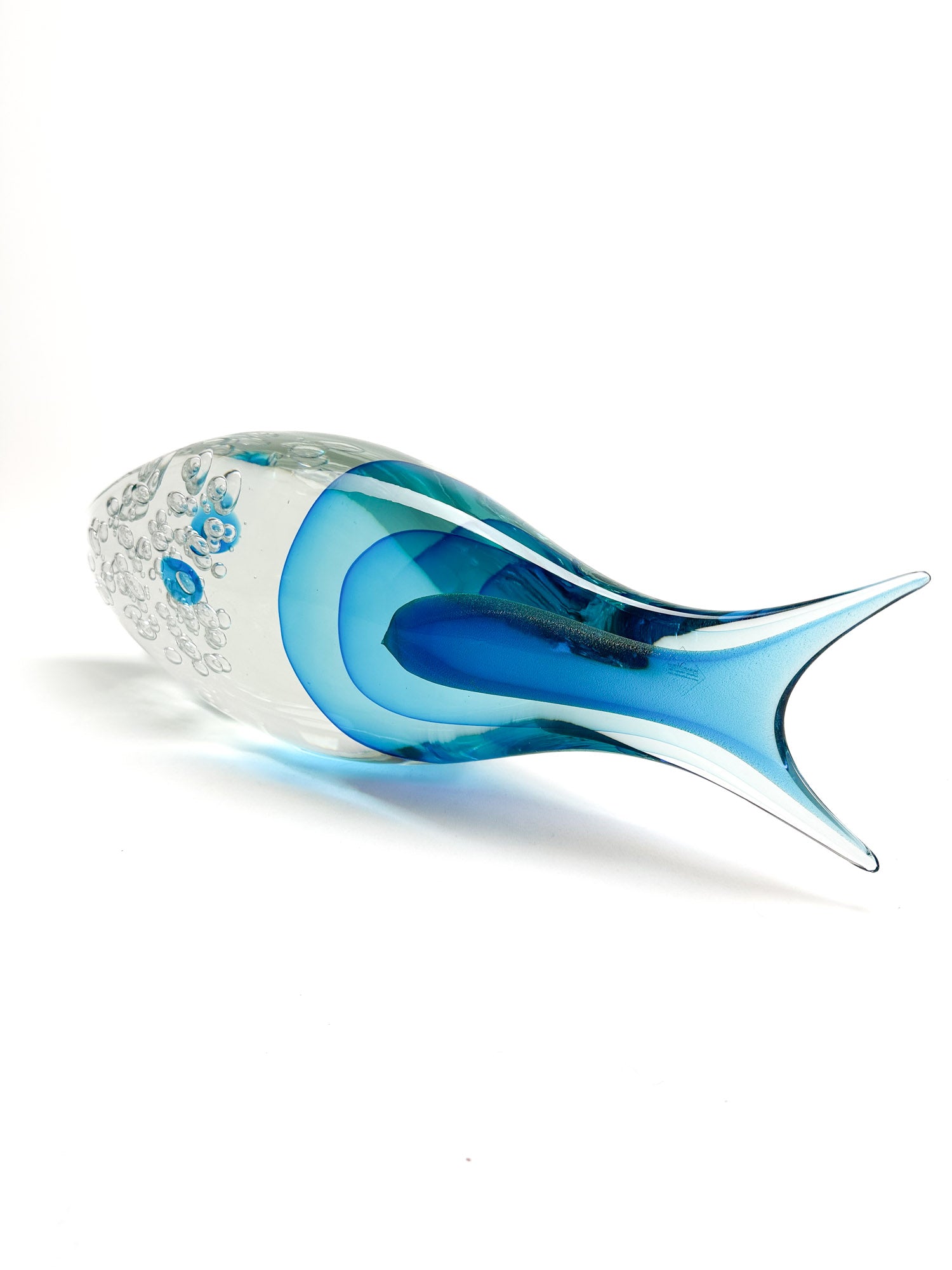 Murano Glass Fish - Aquamarine Fish cm 48