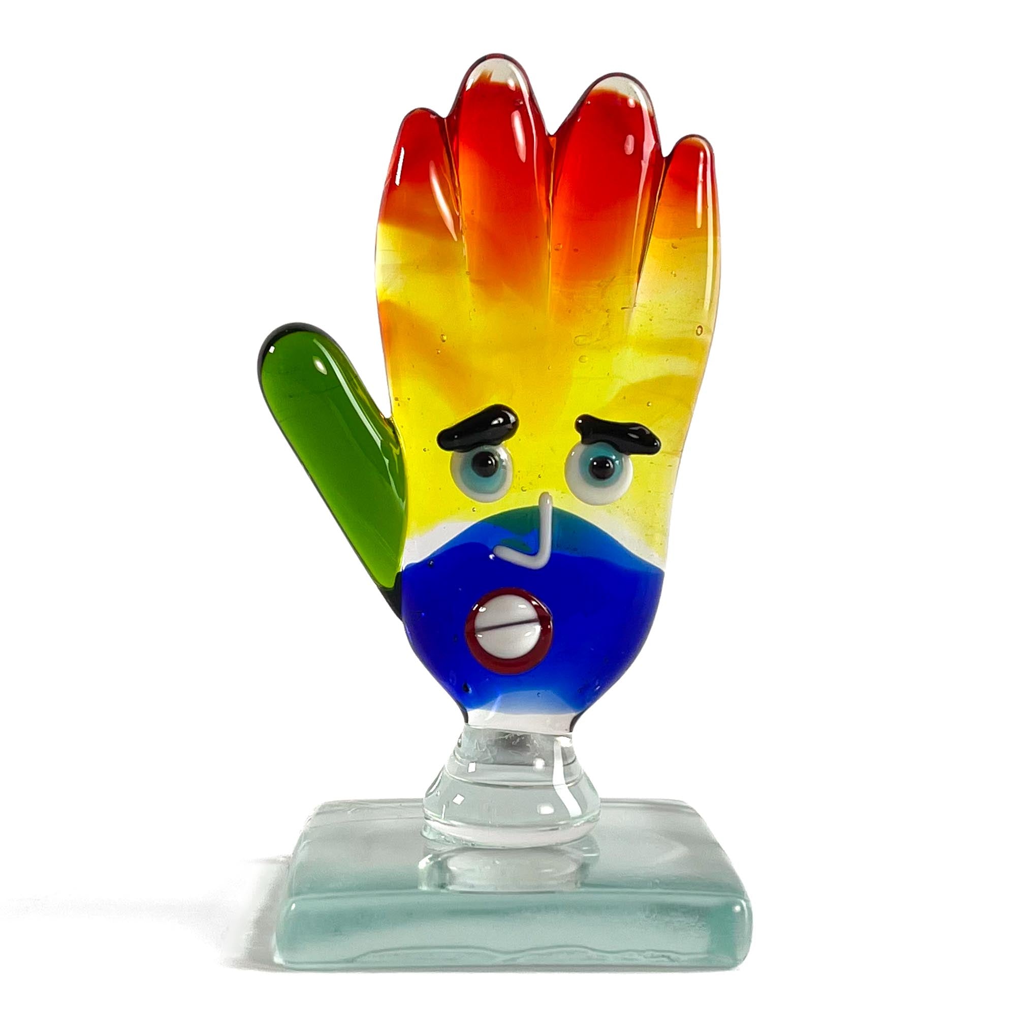 Picasso Style Hand - Murano Glass