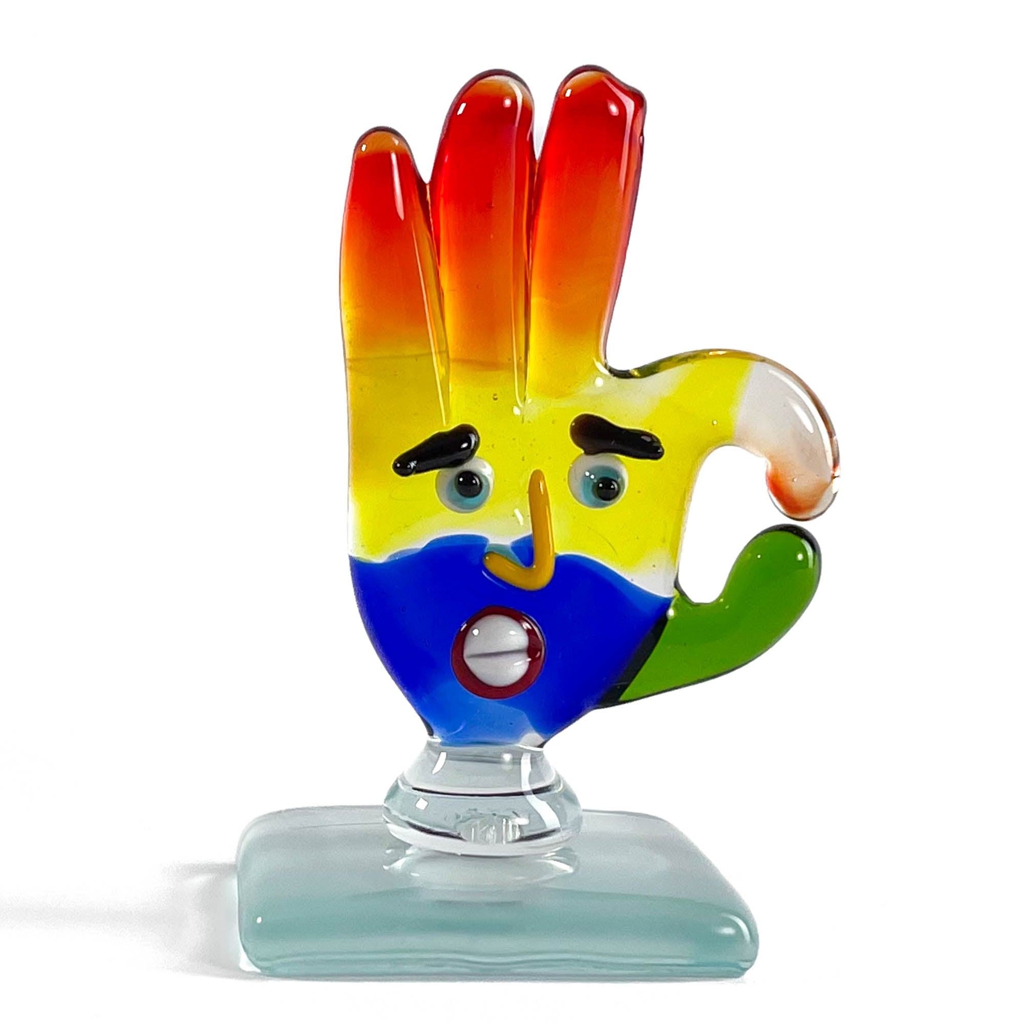 Picasso Style Hand - Murano Glass