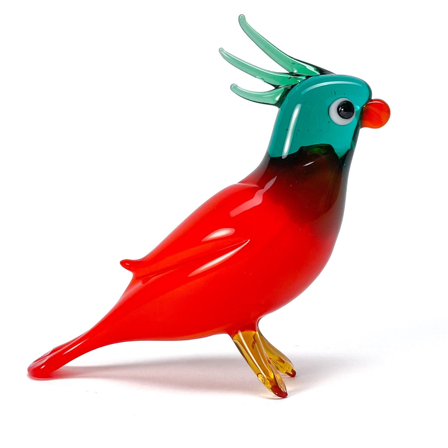 Murano Parrots Figurine