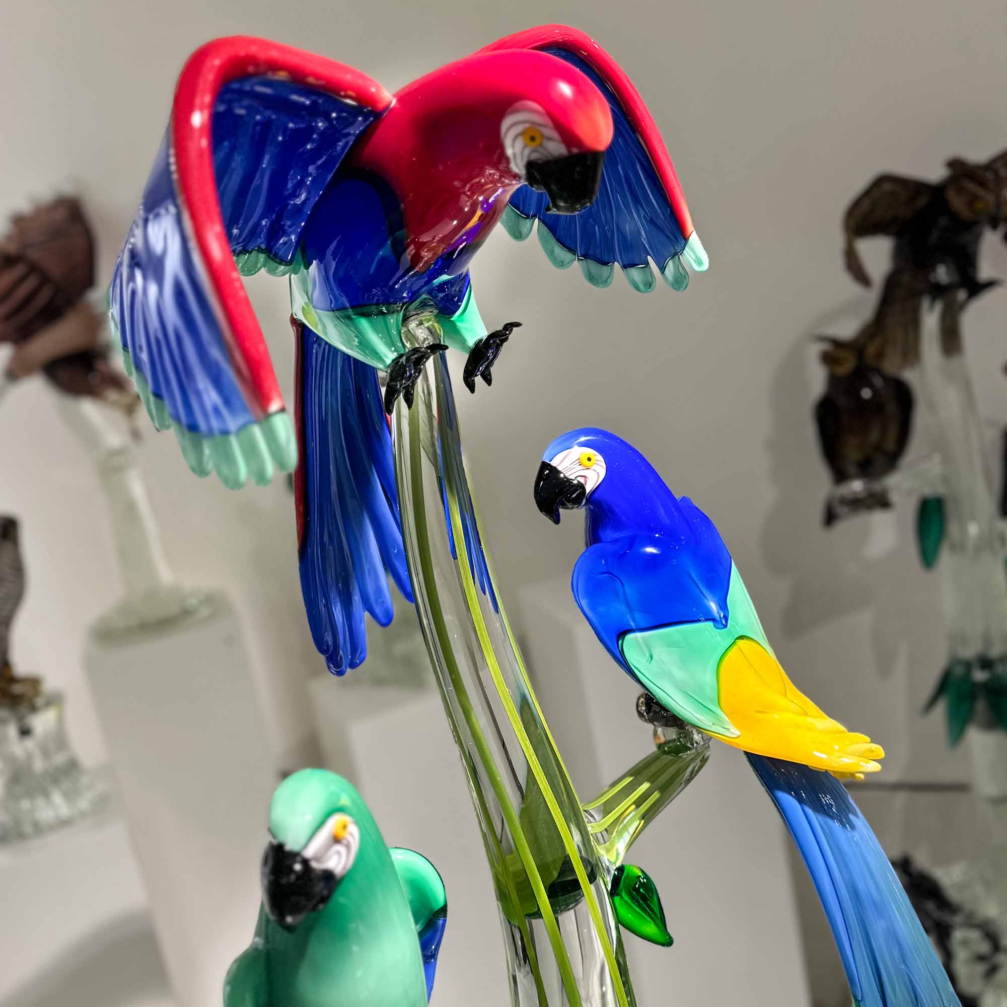 Parrots tree - Murano Glass