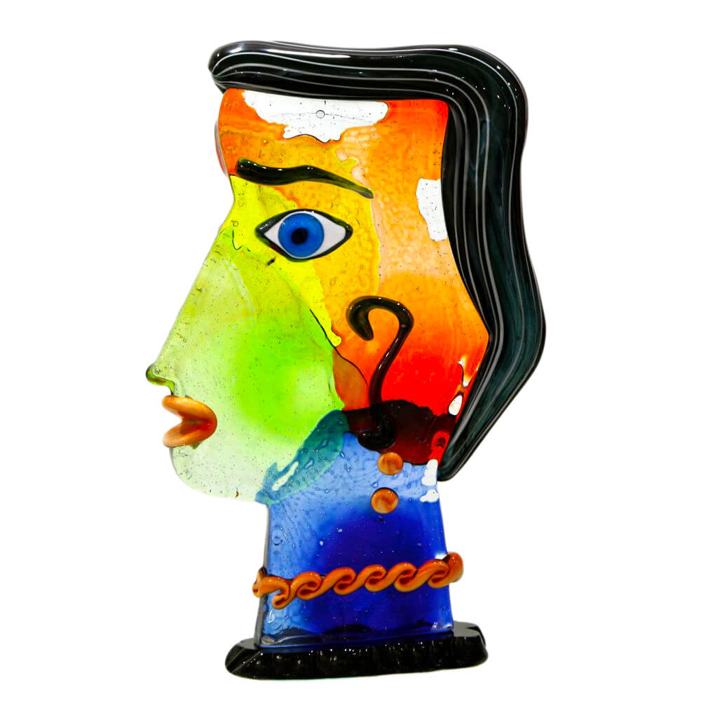 Picasso Portrait Murano Glass