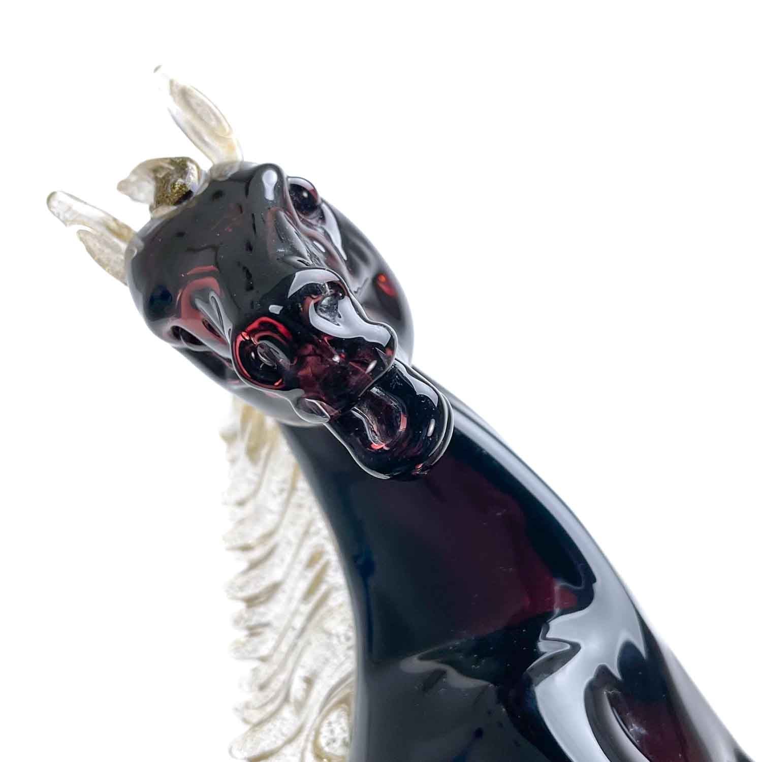 Murano glass | Prancing horse Amethyst