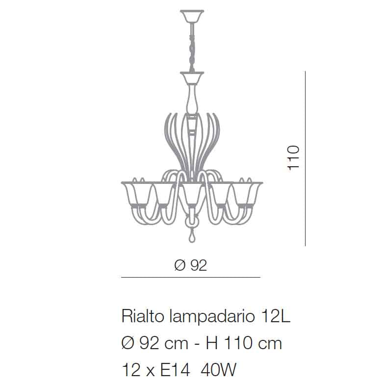 hand made chandelier made in italy