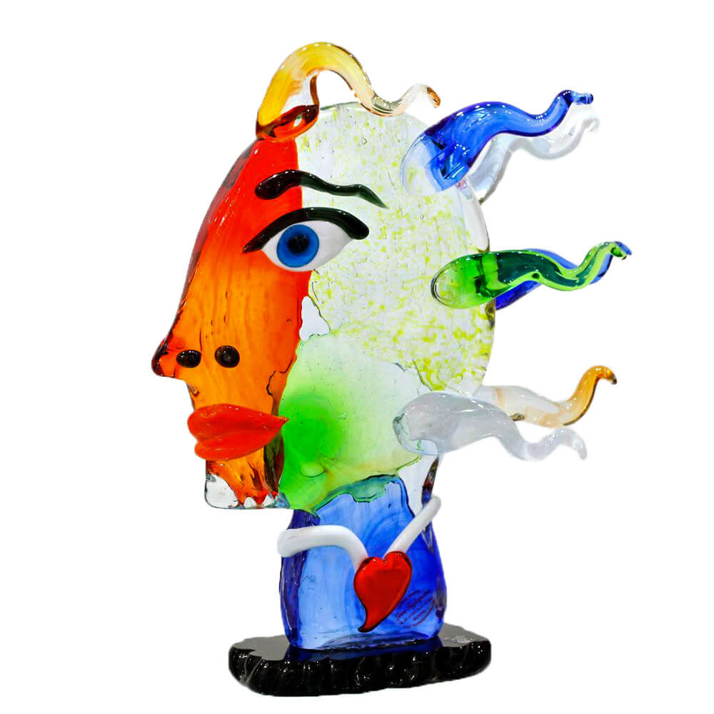 Picasso Medusa Murano glass