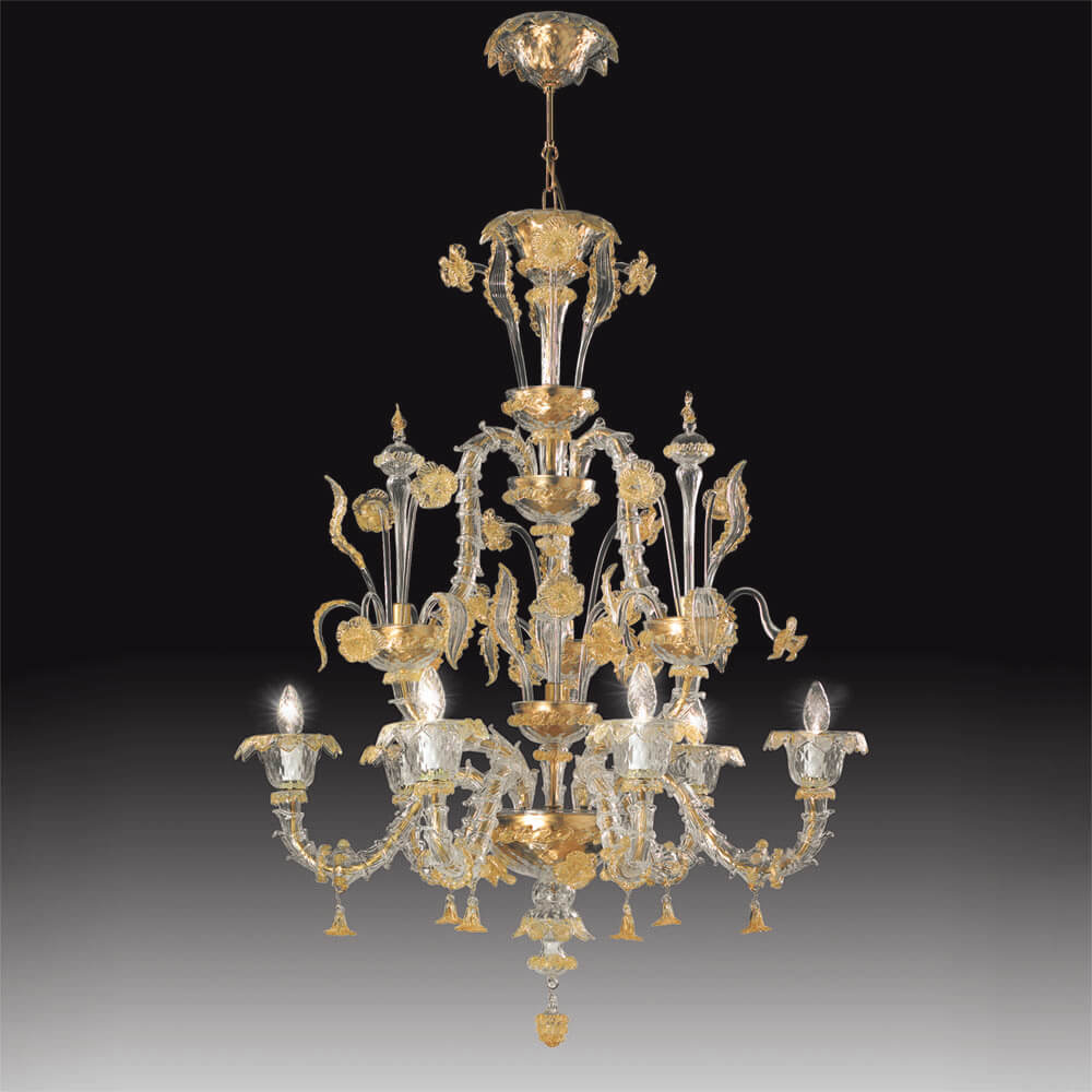 Rezzonico 9 Lights Chandelier- Murano Glass Lighting