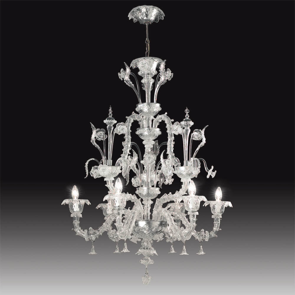 Rezzonico 9 Lights Chandelier- Murano Glass Lighting