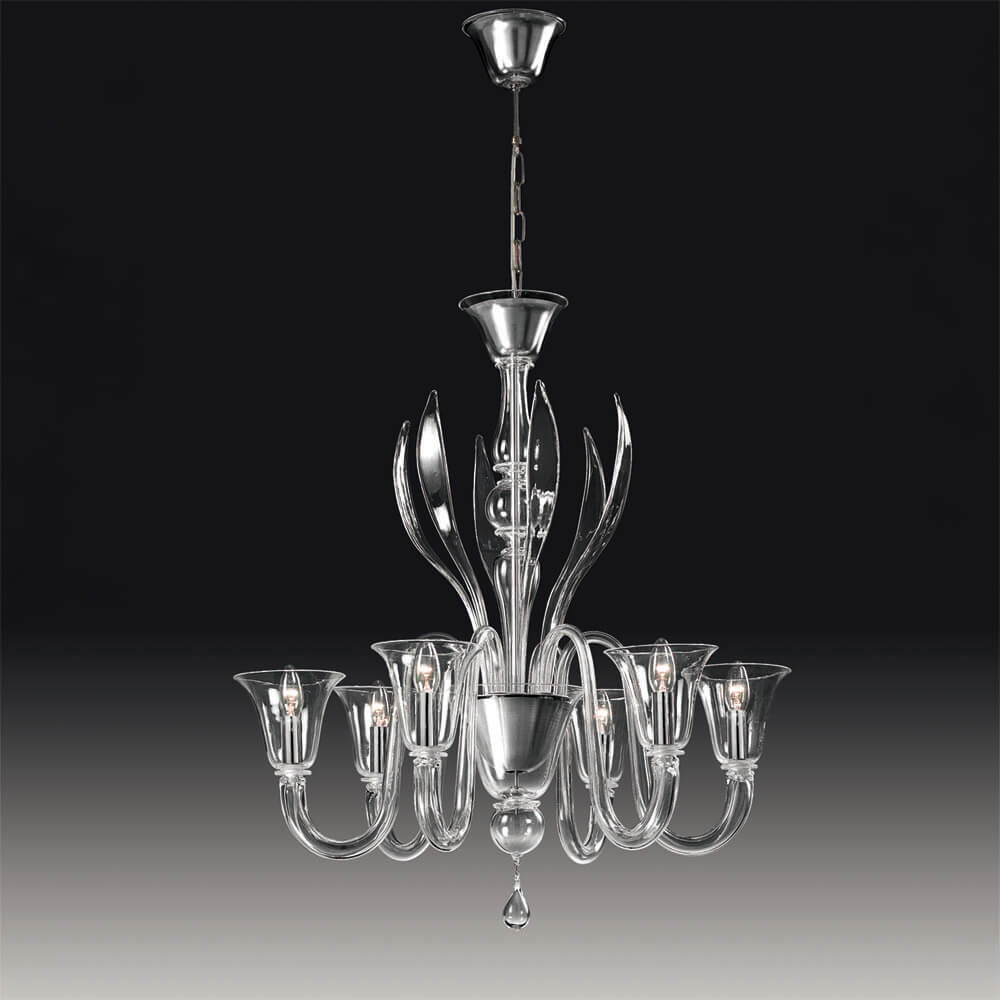 Rialto 12 lights Chandelier- Murano Glass Lighting