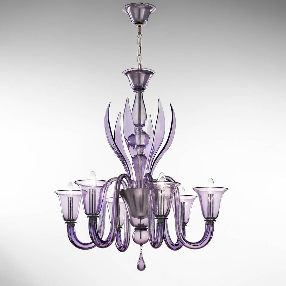 Rialto 12 lights Chandelier- Murano Glass Lighting