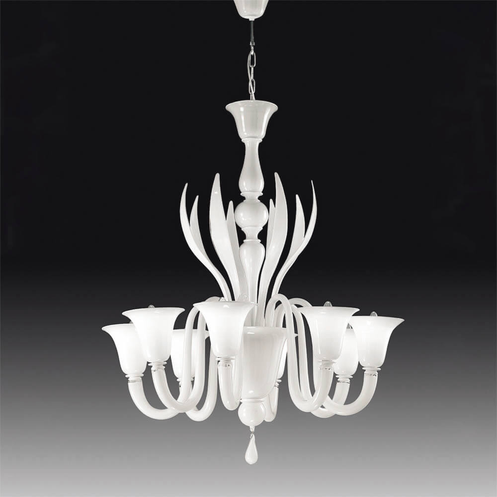 Rialto 12 lights Chandelier- Murano Glass Lighting