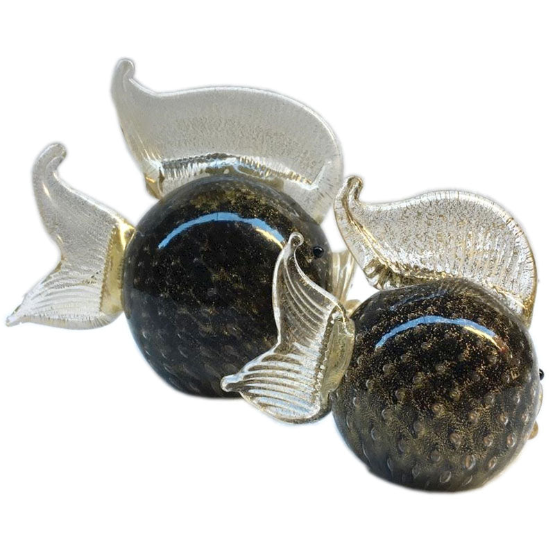 Blowfish with gold leaf