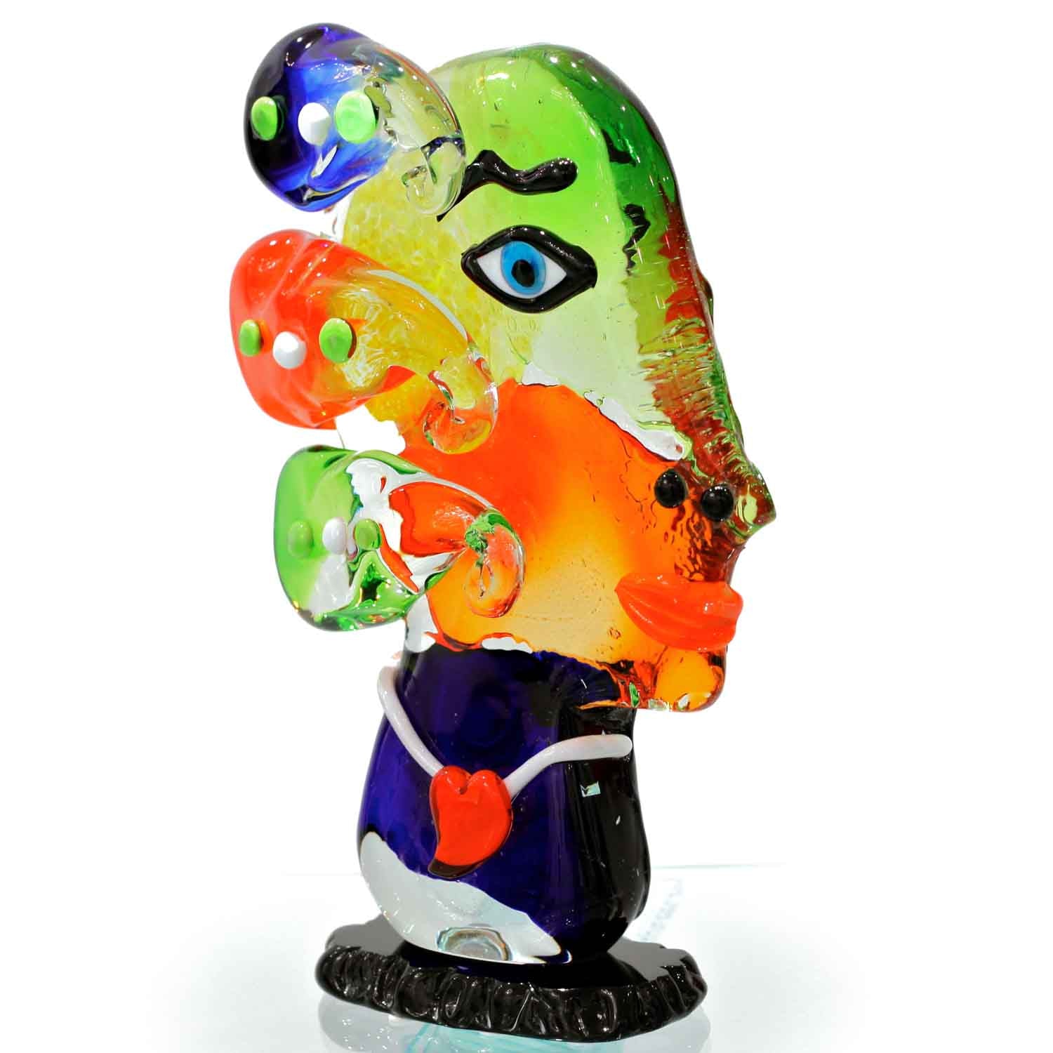 Picasso Hairdo Murano Glass