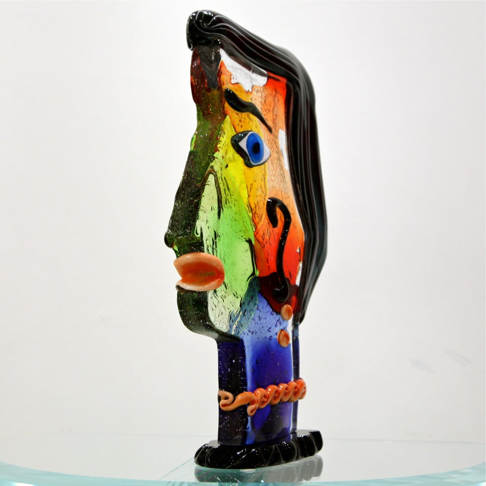 Picasso Portrait Murano Glass