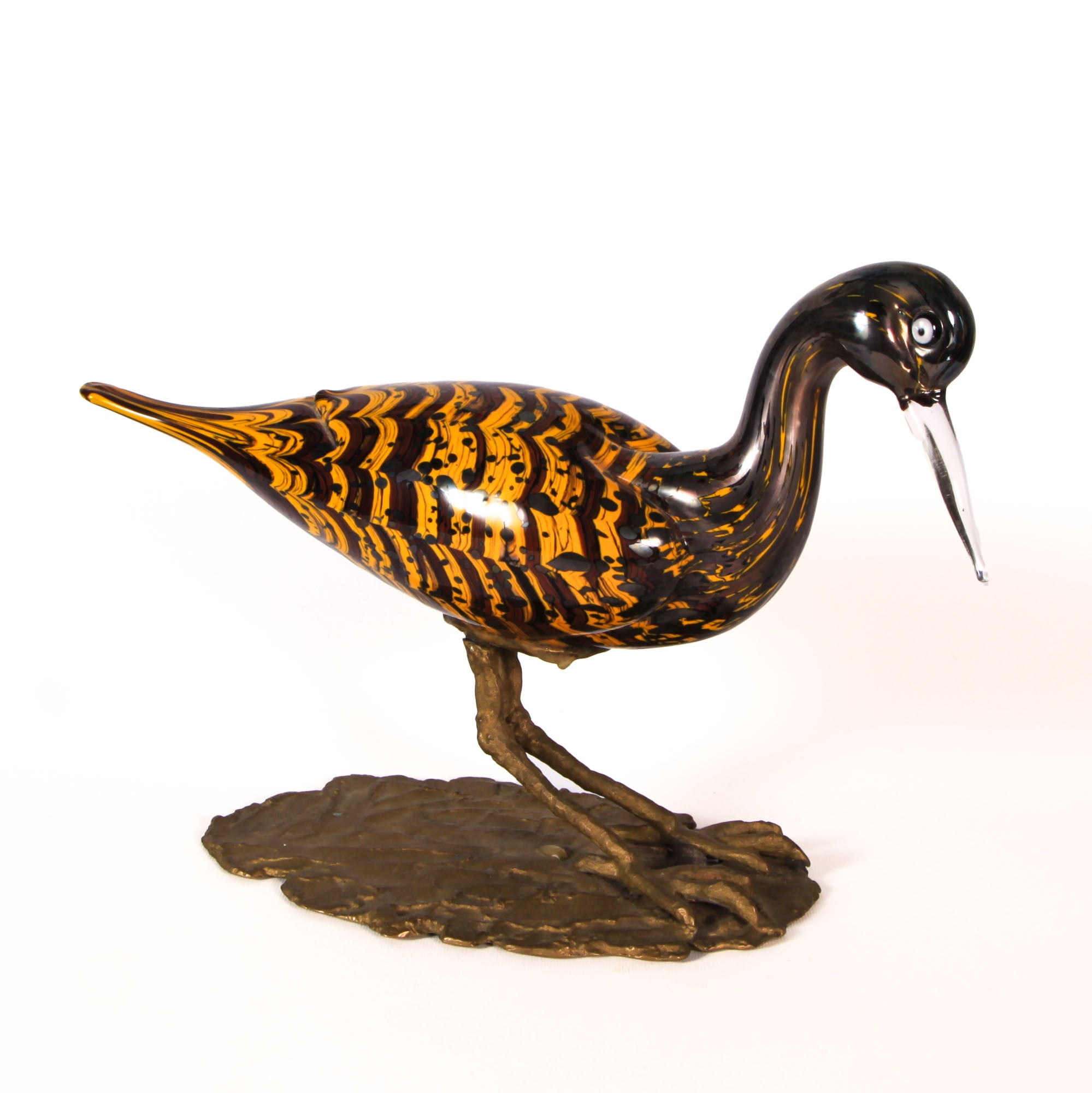 Murano glass yellow snipe