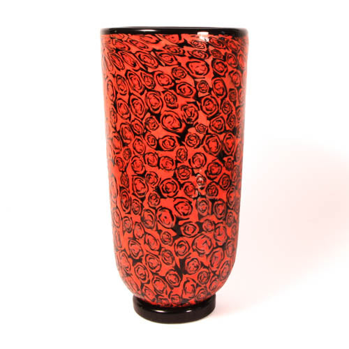 Vaso Vittorio Ferro rosso e nero