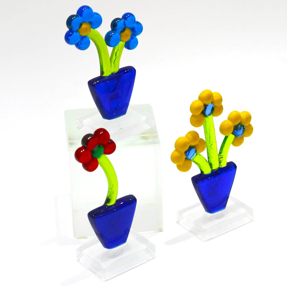 Three flowers - Murano Glass