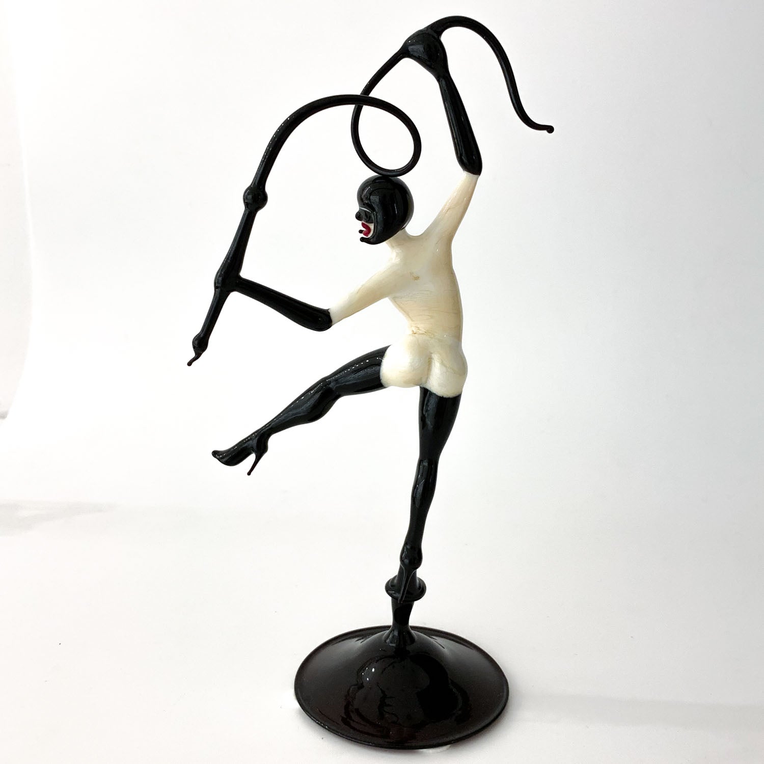 Burlesque whip dance - Murano glass