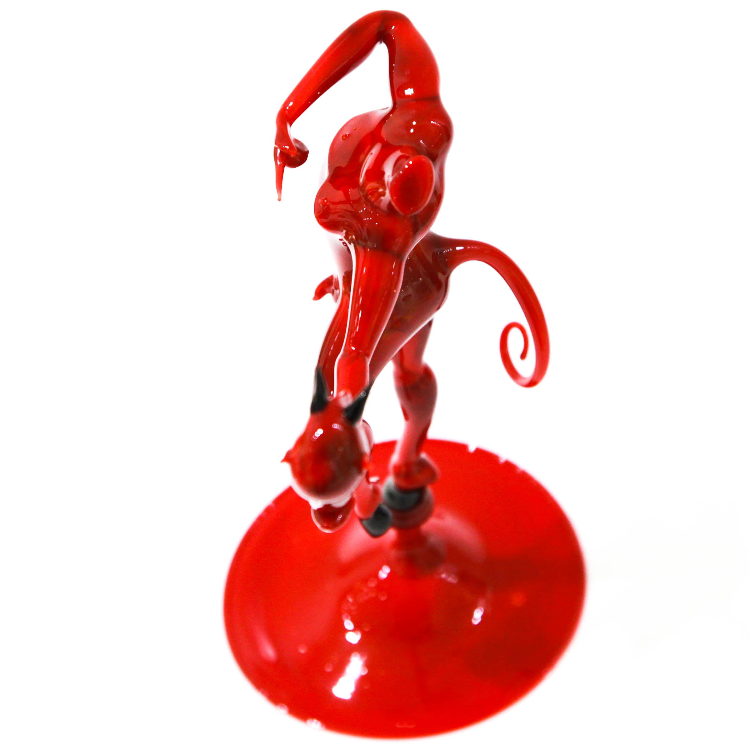 Beheaded red devil - murano glass