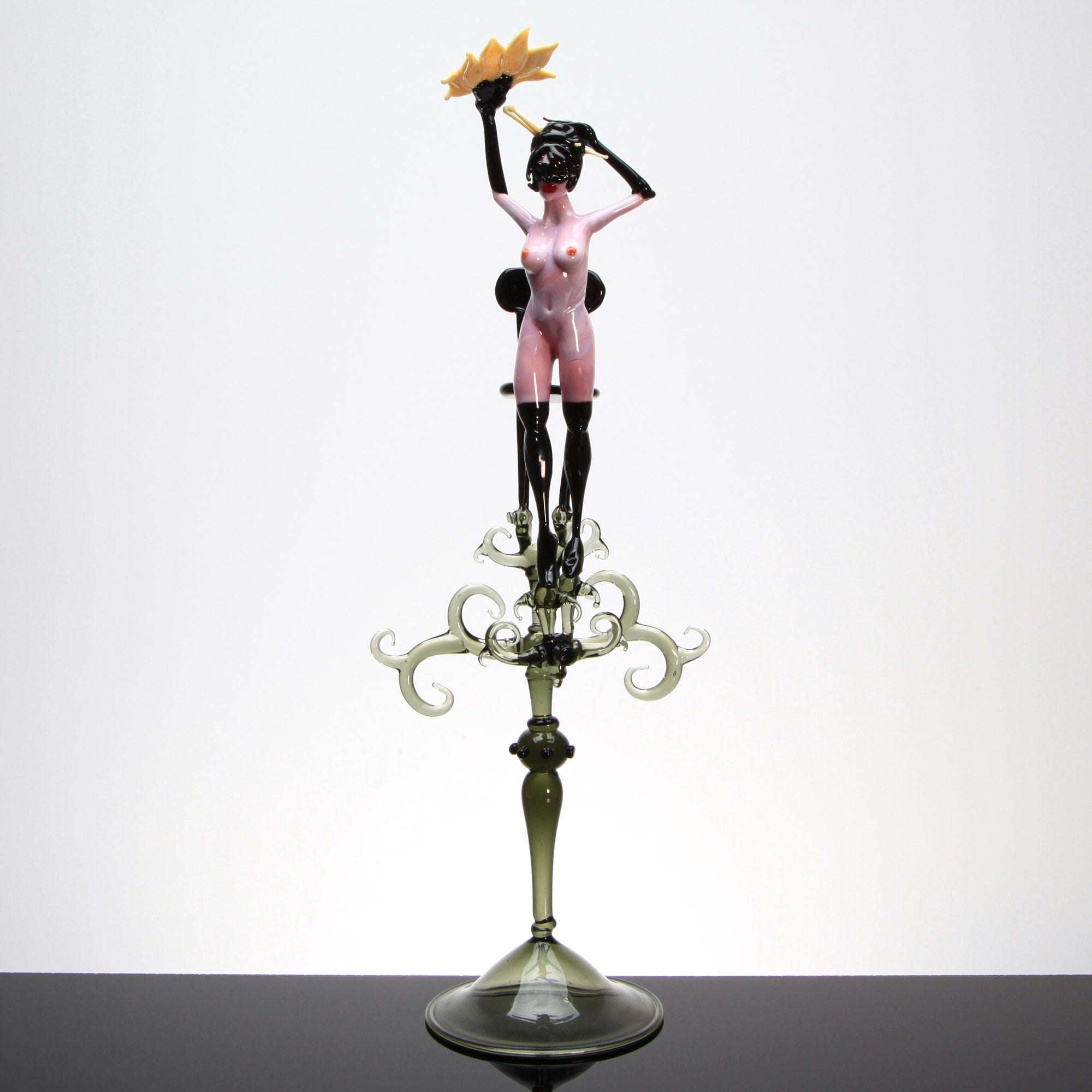 Burlesque Artistic Nude "Bettie" Unique Piece - Murano Glass