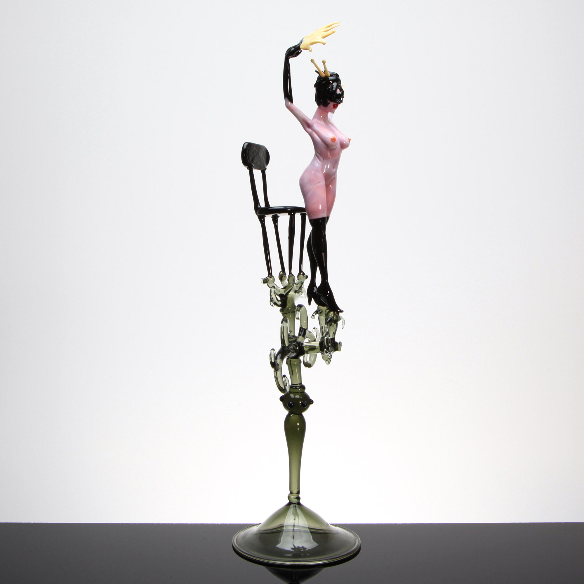 Burlesque Artistic Nude "Bettie" Unique Piece - Murano Glass