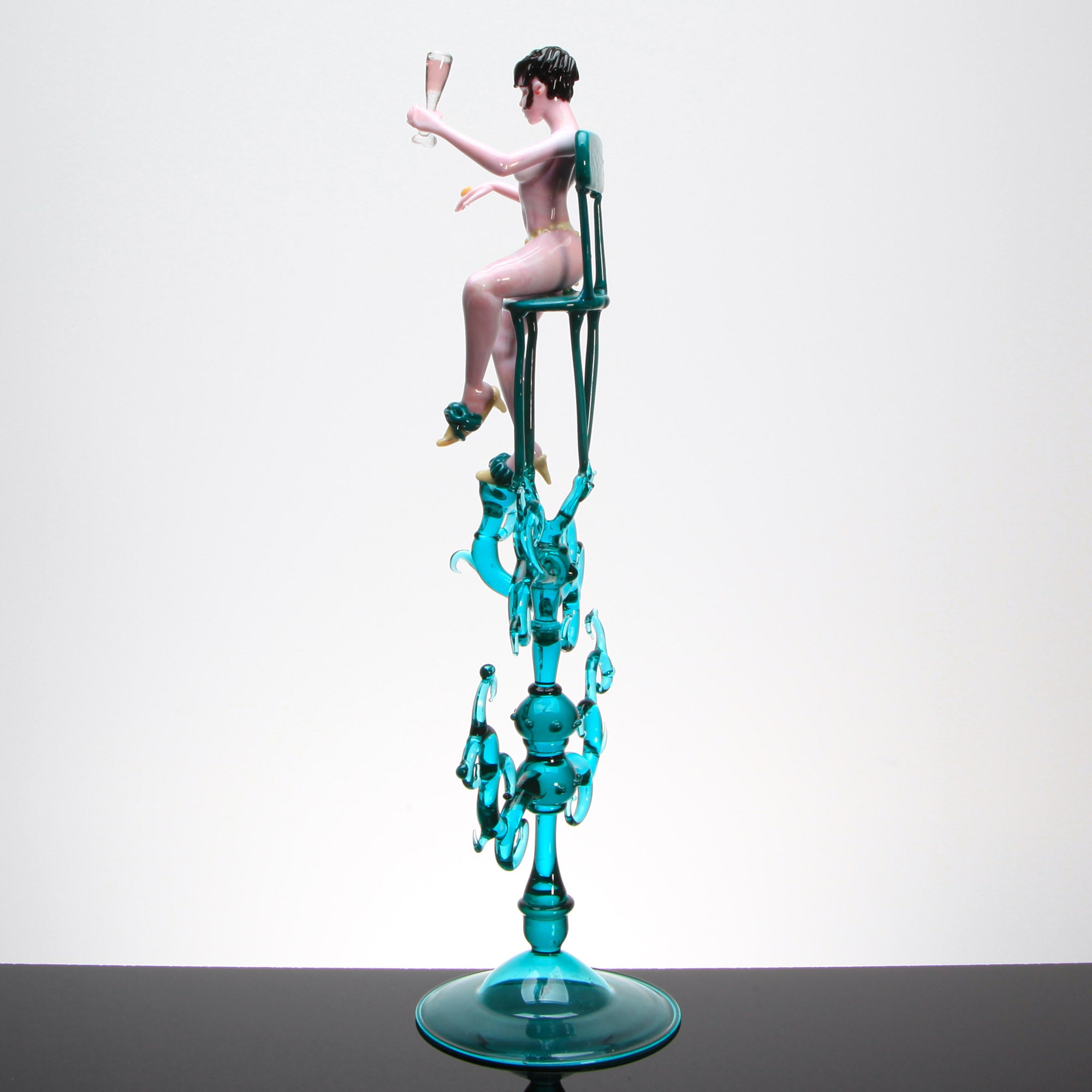 Burlesque Artistic Nude "Pauline"Unique Piece - Murano Glass