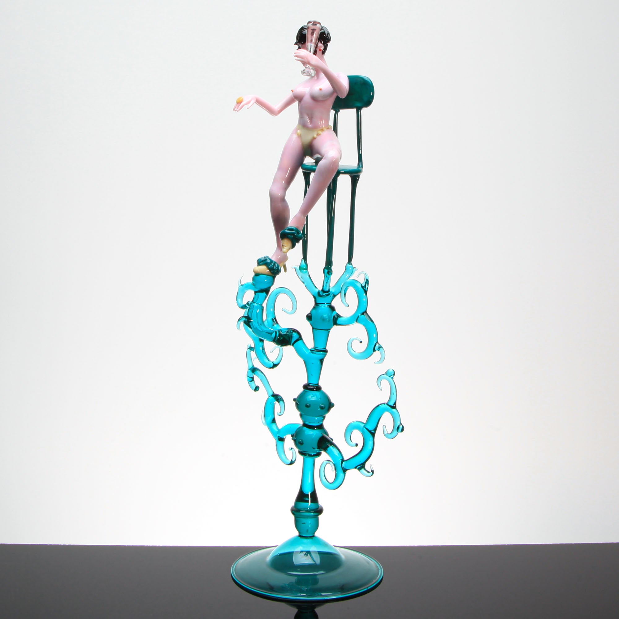 Burlesque Artistic Nude "Pauline"Unique Piece - Murano Glass