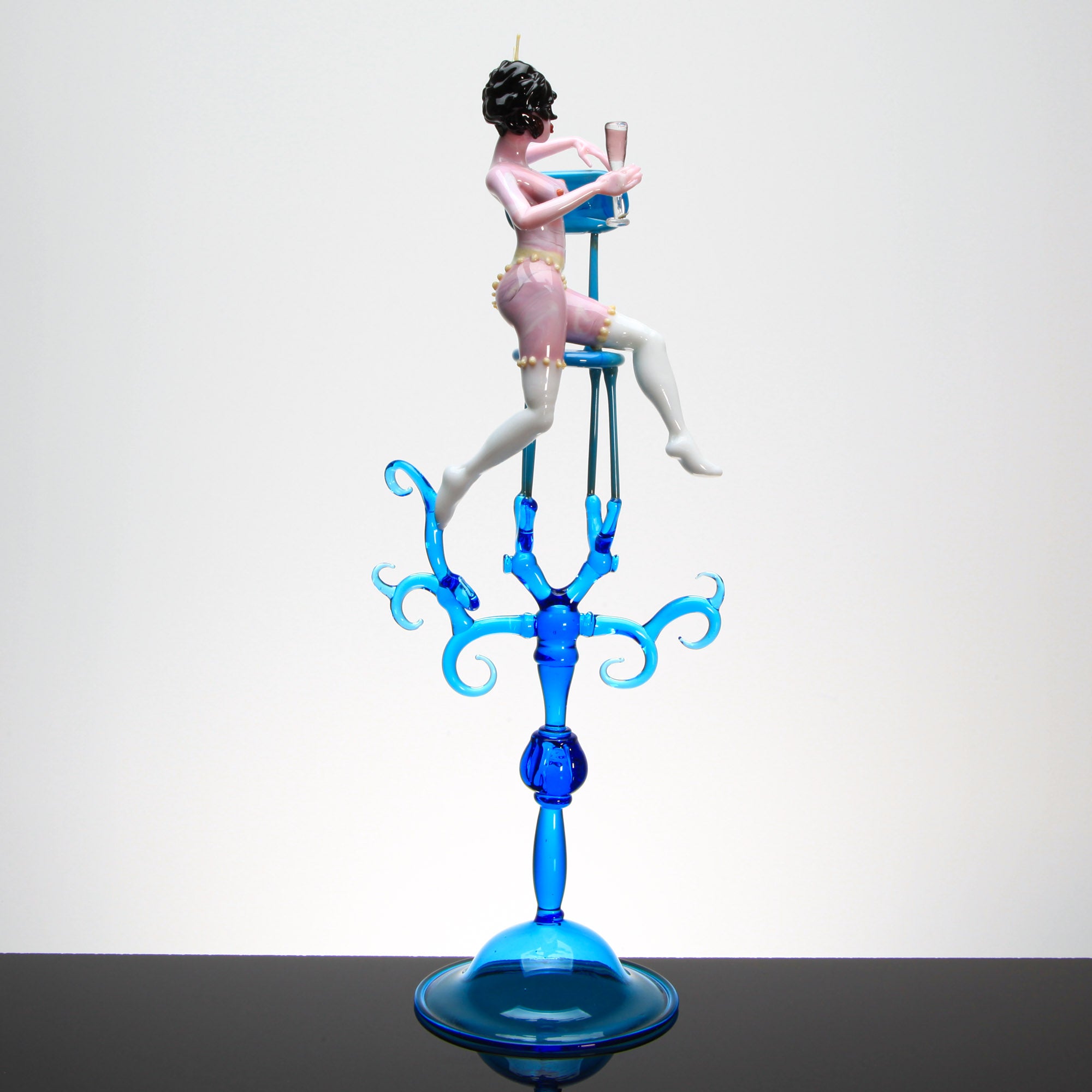 Burlesque Artistic Nude "Evelyne"Unique Piece - Murano Glass