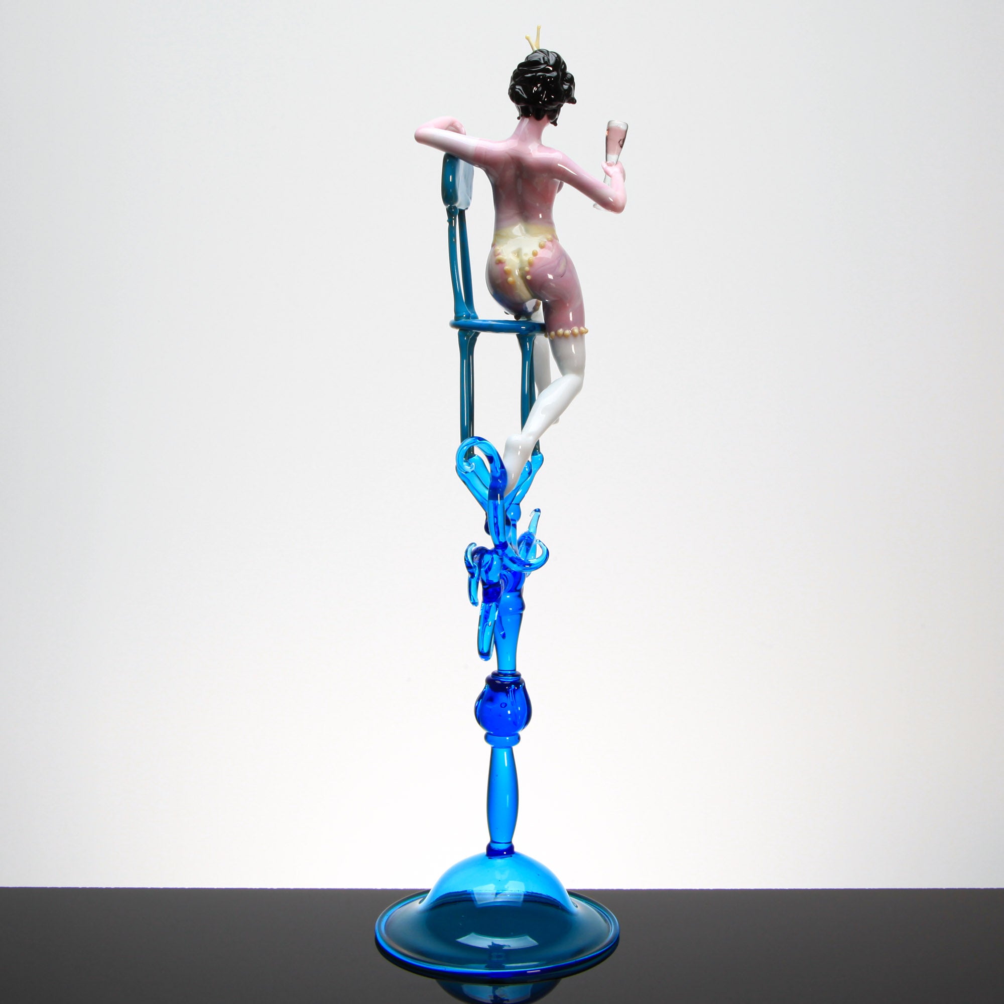 Nu Artistique Burlesque "Evelyne"Pièce Unique - Verre de Murano