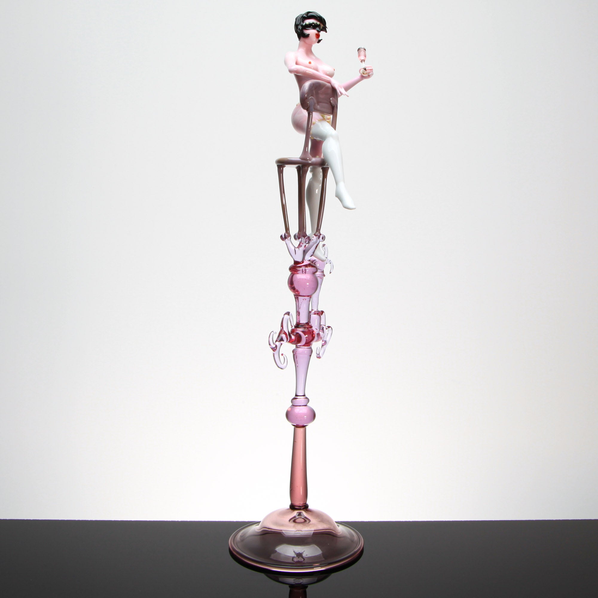 Burlesque Artistic Nude "Dixie"Unique Piece - Murano Glass