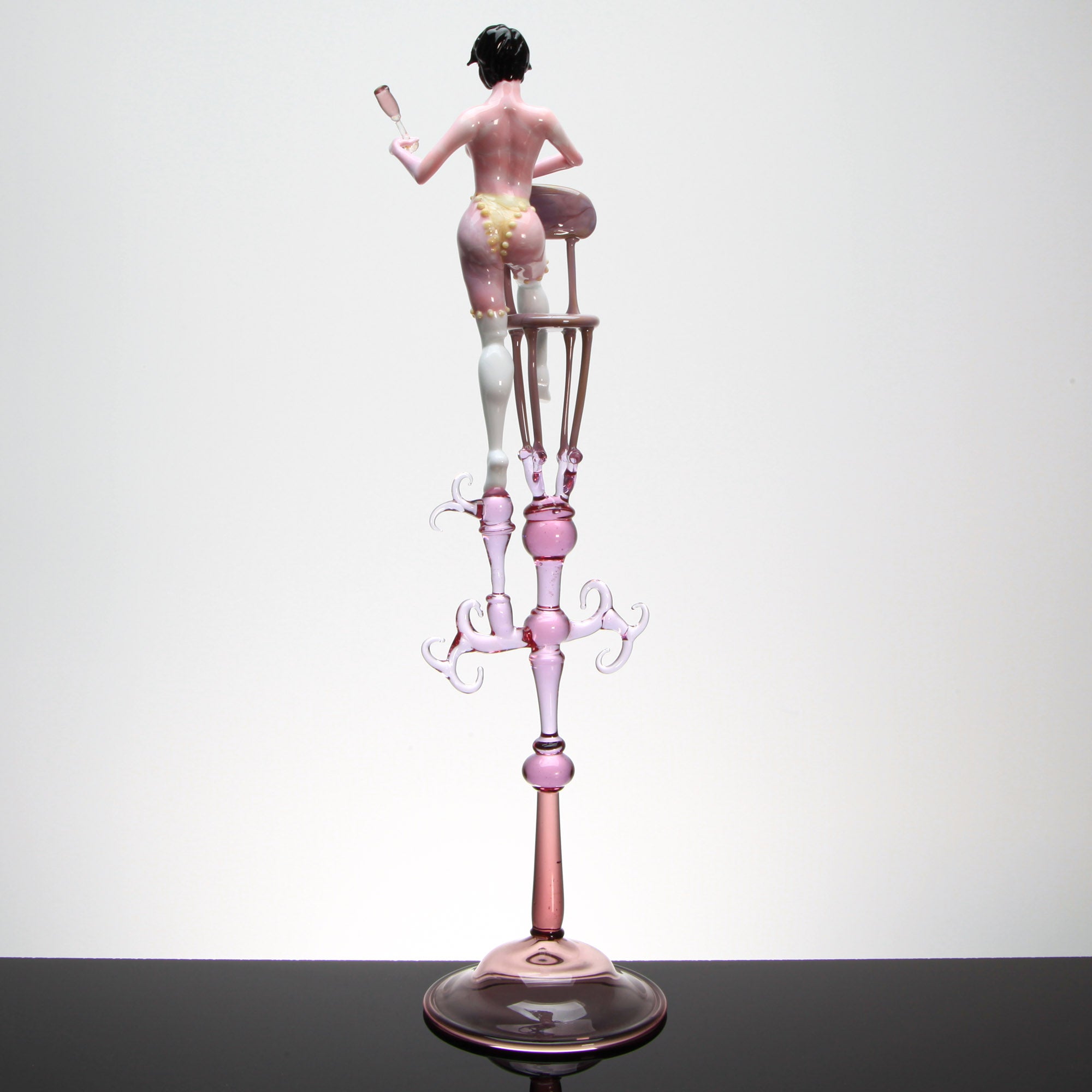 Burlesque Artistic Nude "Dixie"Unique Piece - Murano Glass