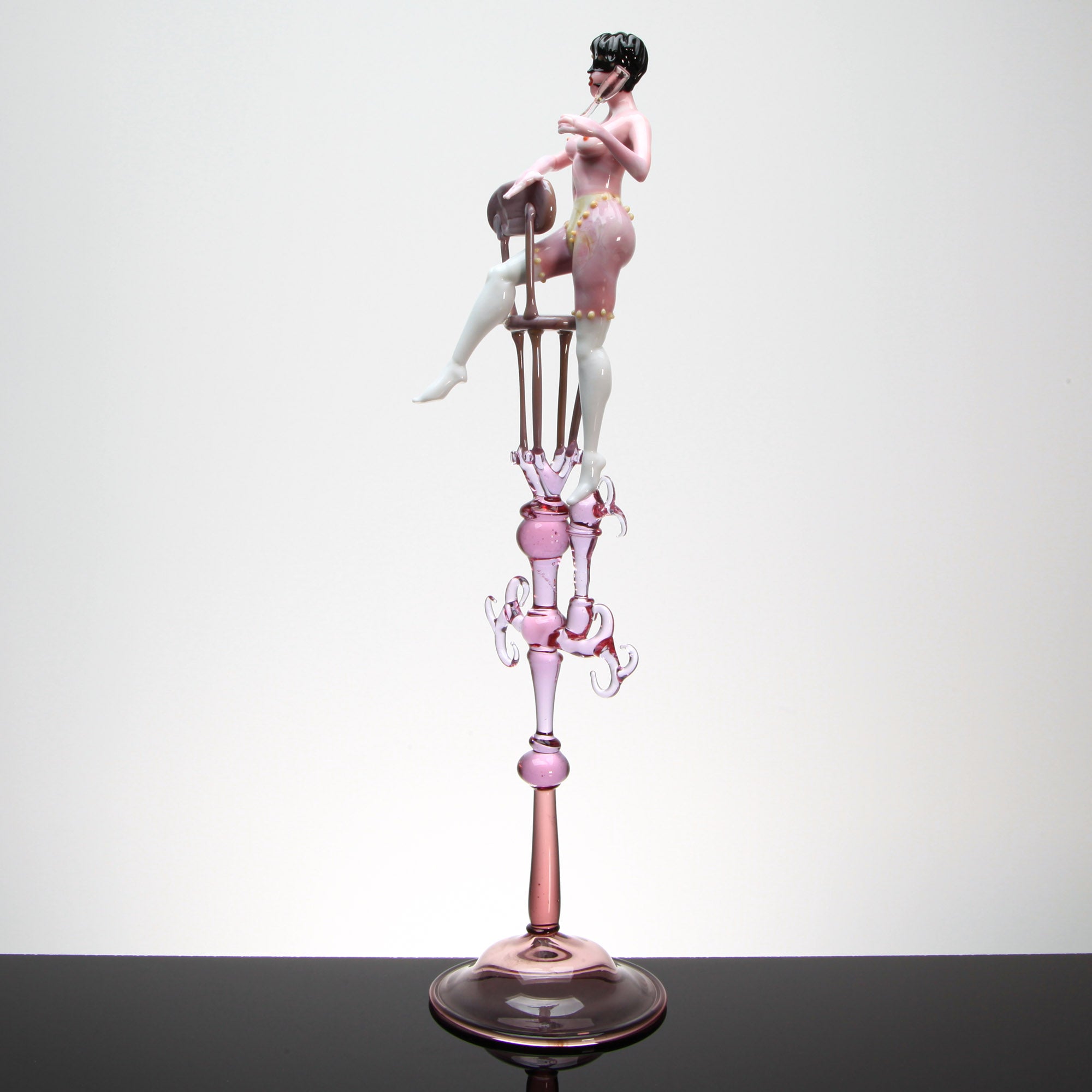 Burlesque Artistic Nude "Dixie"Unique Piece - Murano Glass