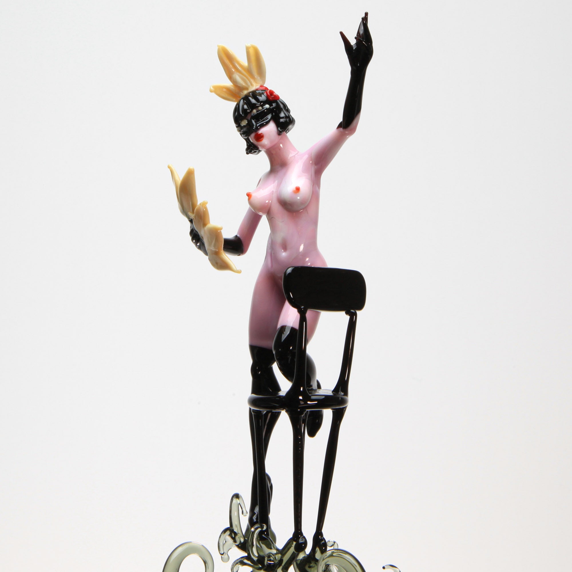 Burlesque Artistic  "Audrey" - Unique Piece - Murano Glass