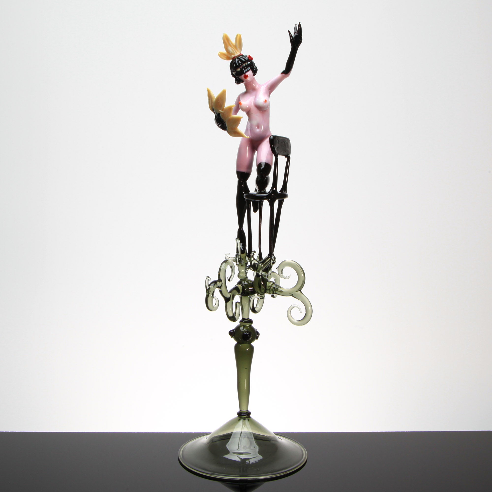 Burlesque Artistic  "Audrey" - Unique Piece - Murano Glass