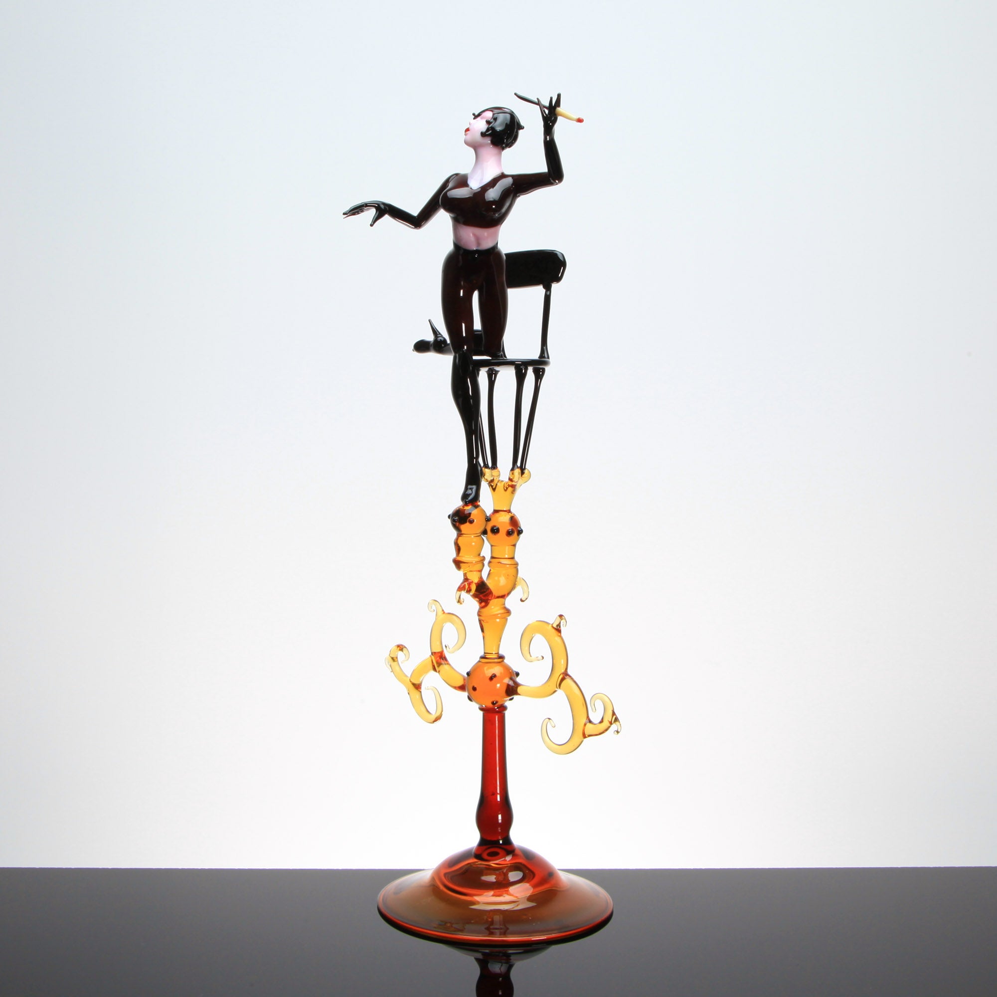 Burlesque "Bettie" Pièce Unique - Verre de Murano