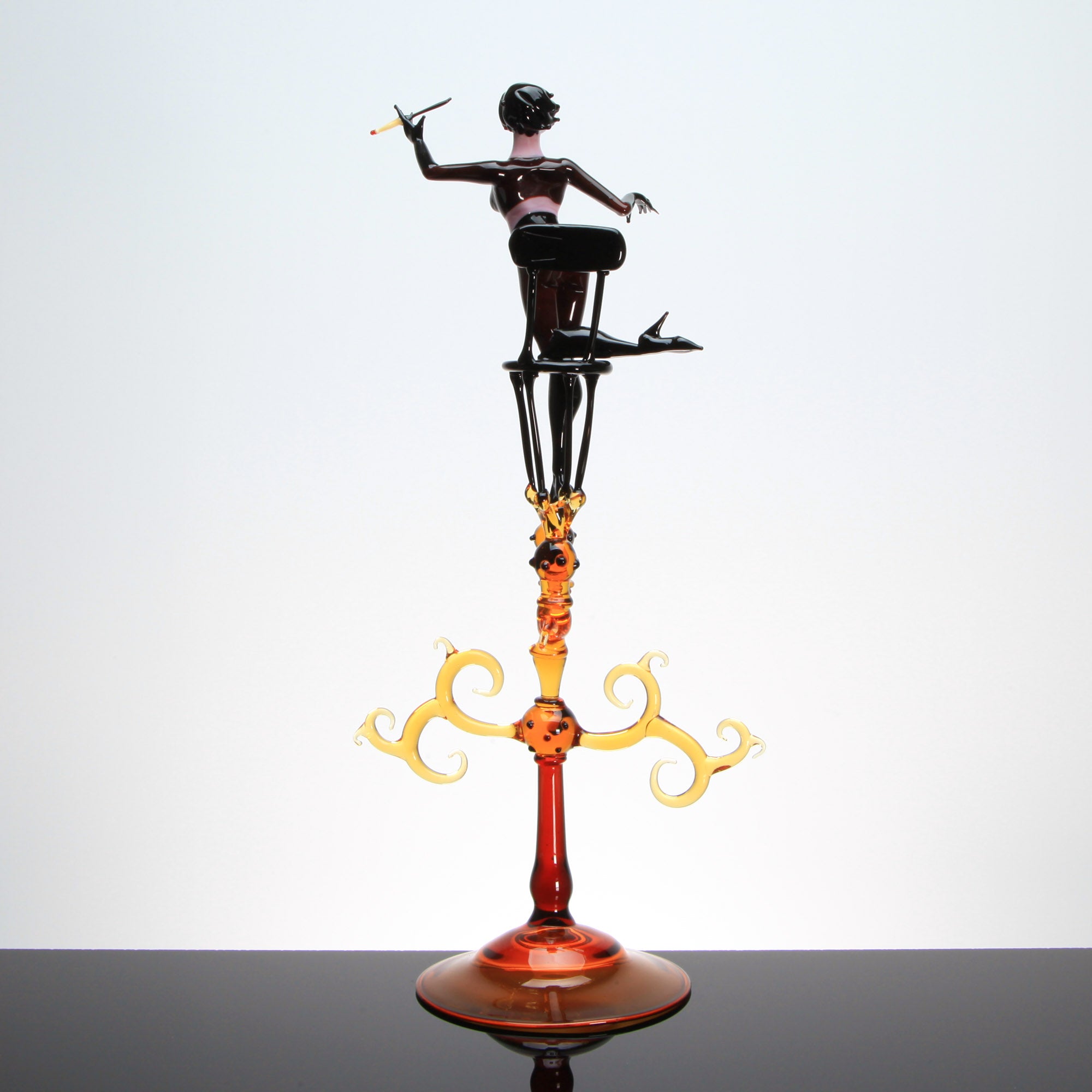 Burlesque "Bettie" Pièce Unique - Verre de Murano