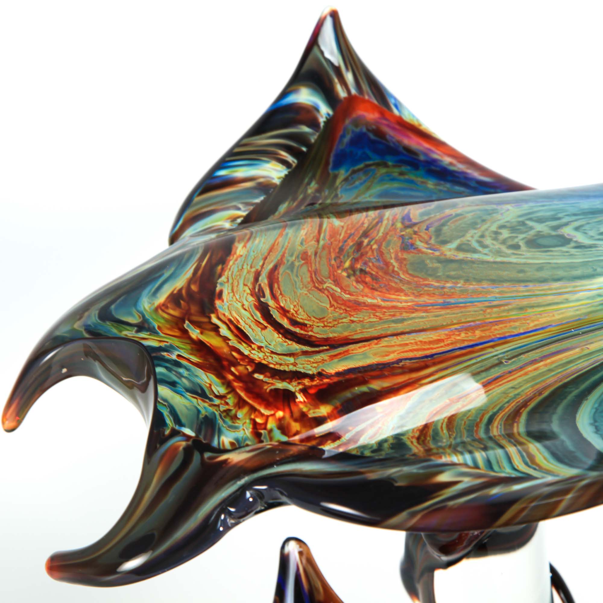 Two Murano glass Manta Rays | Authentic Murano Glass