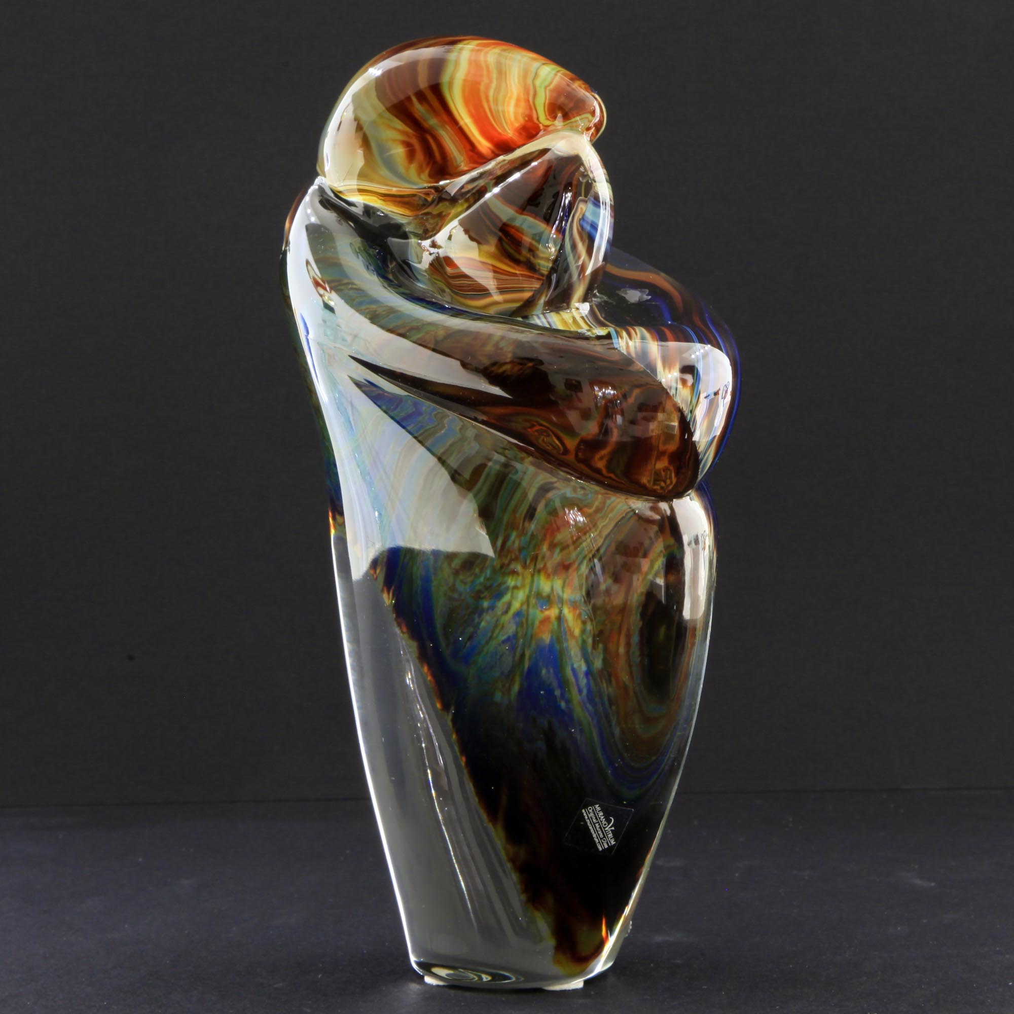 The embrace Murano glass - cm 25