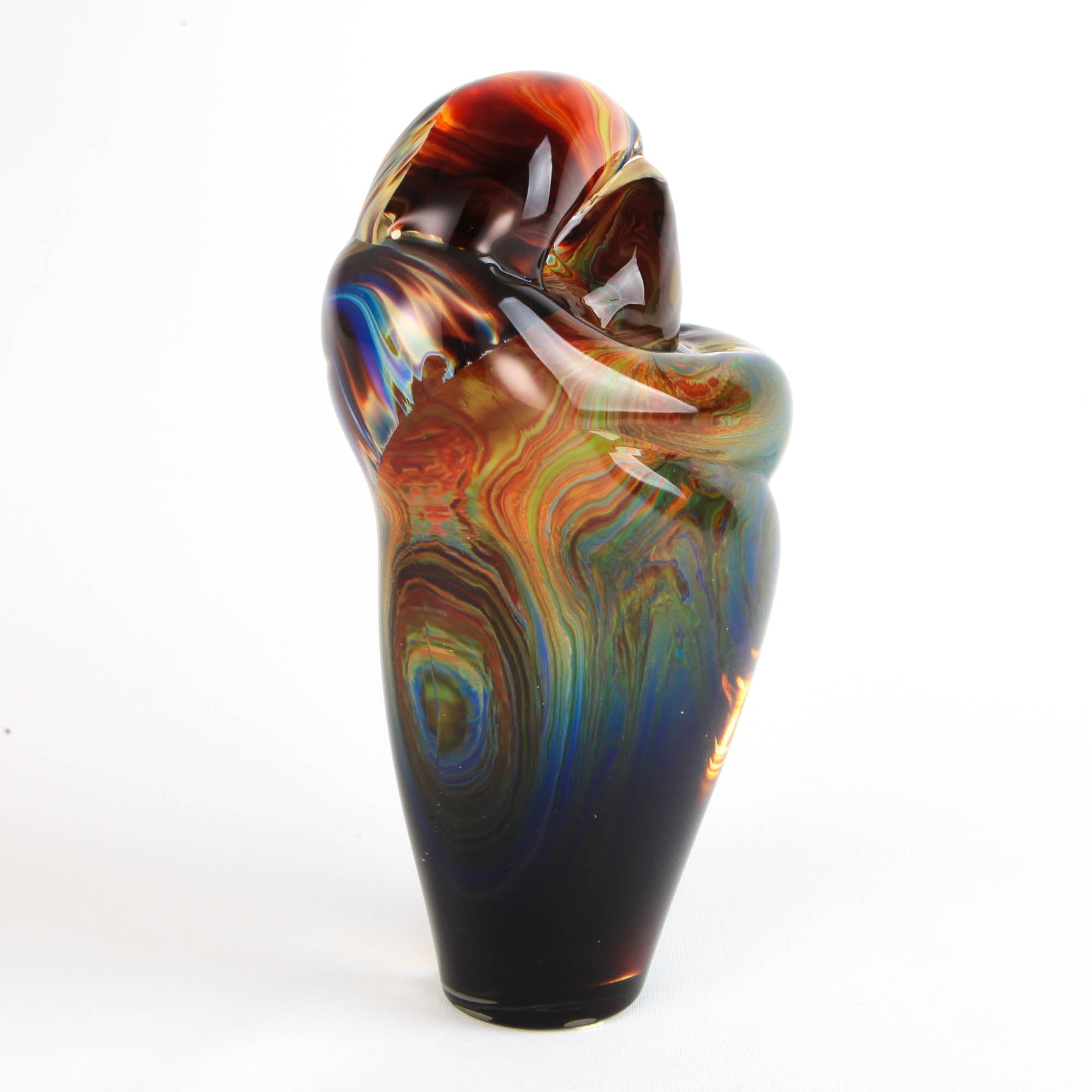 L'étreinte en verre de Murano - cm 25