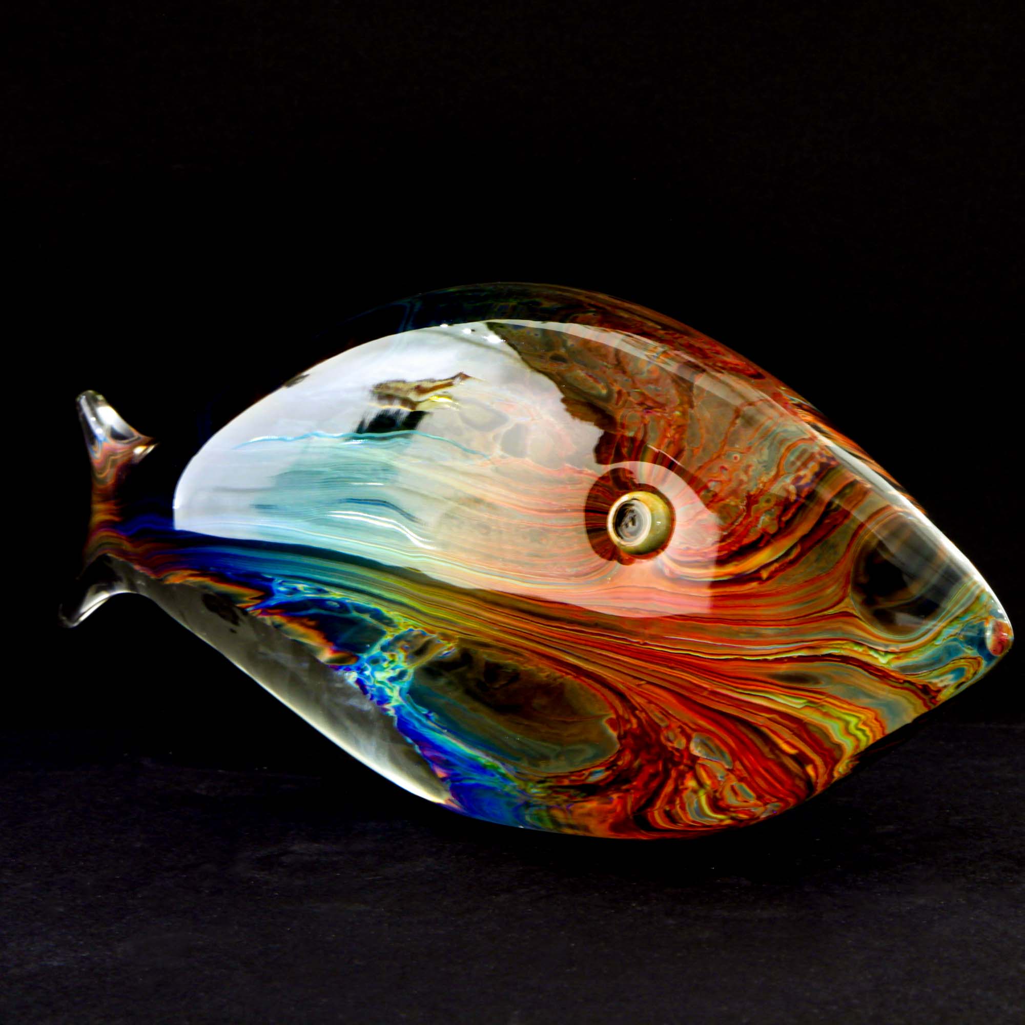 Poisson calcédoine - Verre de Murano