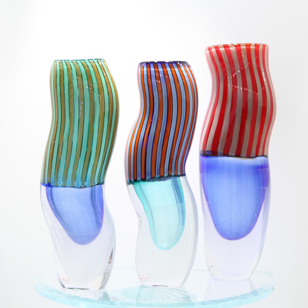 Red Stripes fagiolo vase